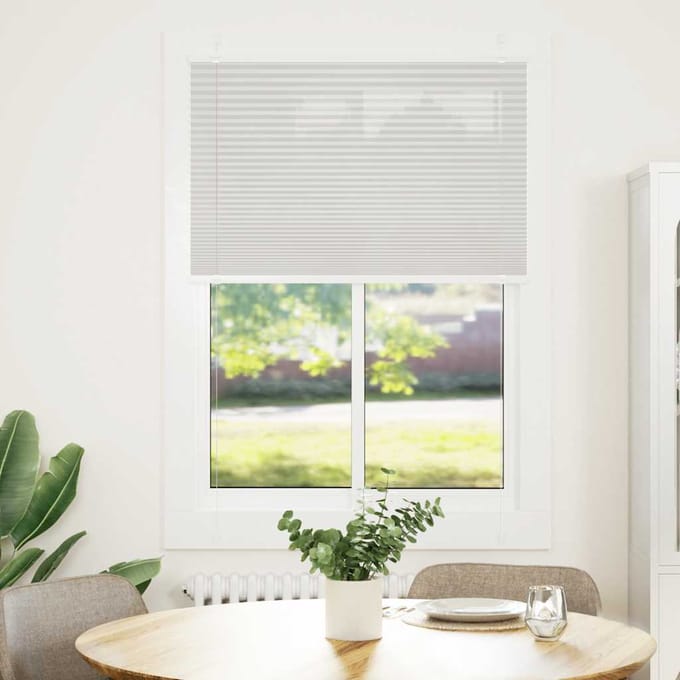 vidaXL - Plissé - rolgordijn - 85x100 - cm - stofbreedte - 84,4 - cm - polyester