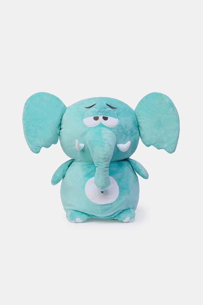 Woody - knuffel groot - olifant - 261-10-GTO-V/030 - 50 cm
