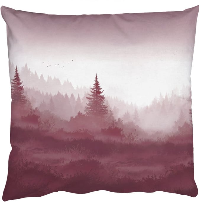 Sierkussens - Kussentjes Woonkamer - 50x50 cm - Landschap - Mistig - Roze