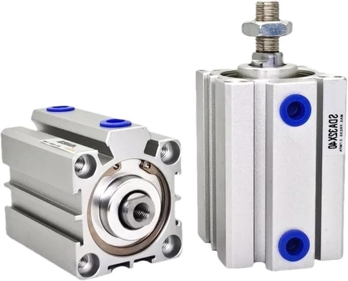 Persluchtcilinder - Slanke Cilinder - Industriële Automatisering - Dubbele Werking - 32mm Boring 40mm Slag - Aluminium