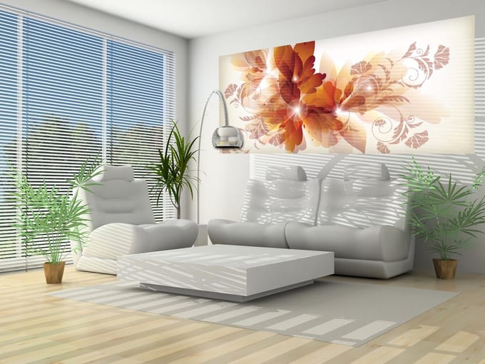Flowers Abstract  Photo Wallcovering