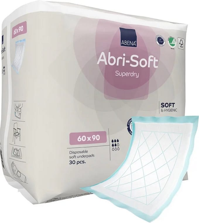 ABENA Abri-Soft SuperDry 60 x 90 cm - 4 paquets de 30 protections