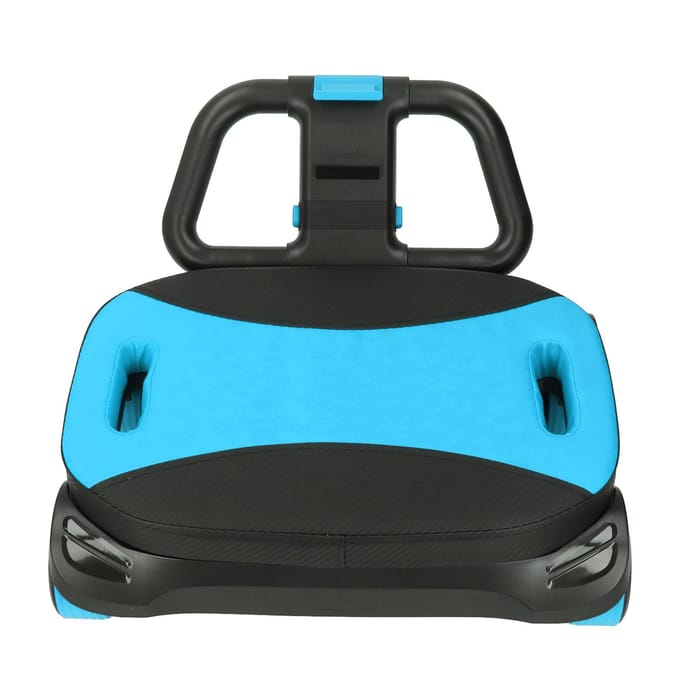 Roue abdominale à 4 roues avec support de coude, roue abdominale à rebond automatique bleu