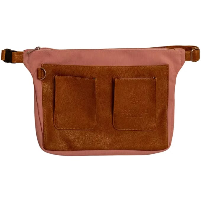 Grooming Deluxe - Vlecht heuptasje canvas oude rose