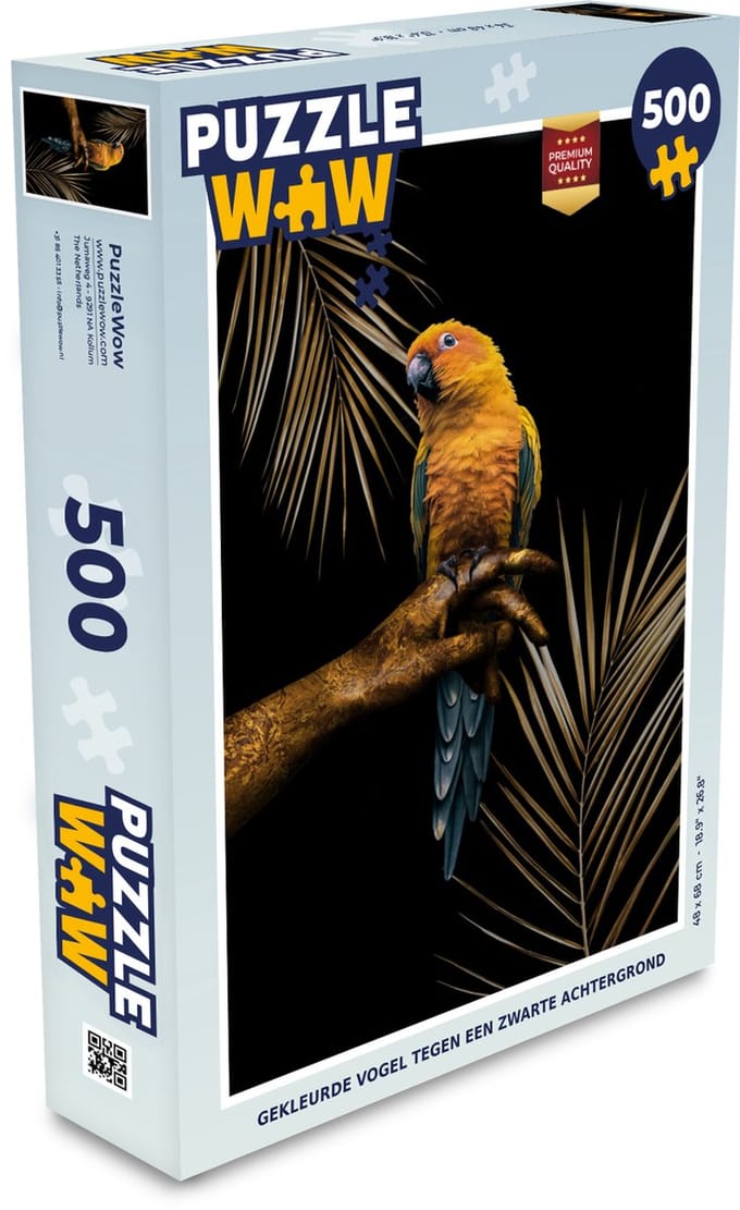Puzzel Geel - Varen - Papegaai - Legpuzzel - Puzzel 500 stukjes