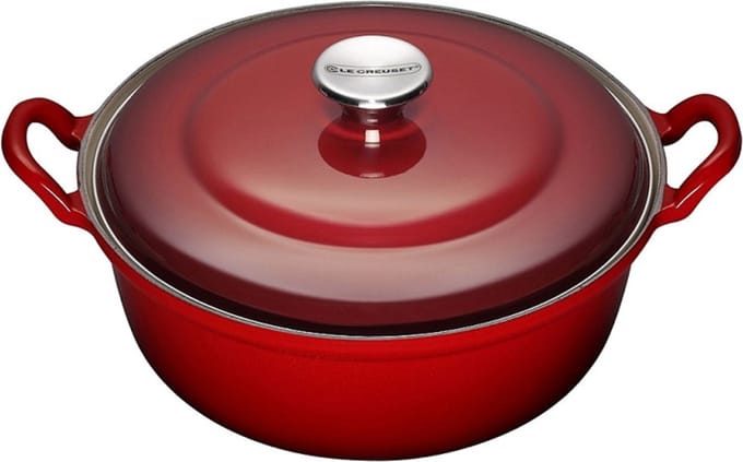 Le Creuset Faitout Braadpan - 6,6 l - Ø 32 cm - Kersenrood