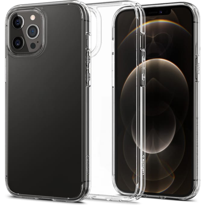 Spigen Ultra Hybrid Backcover voor de Apple iPhone 12 (Pro) - Transparant
