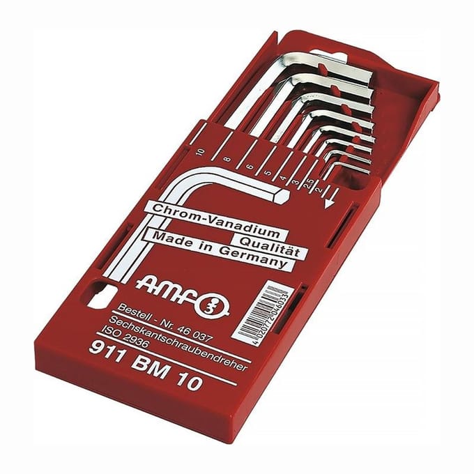 AMF haakse schroevendraaierset 911BM 8-delig in schuifcassette - 46037