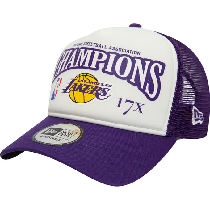 New Era La Lakers Trucker Pet Paars