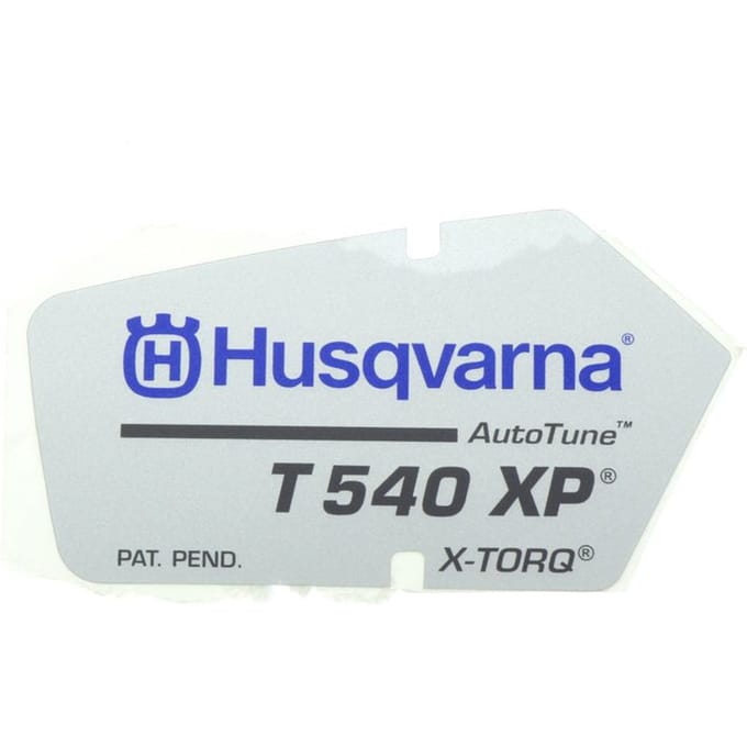 Husqvarna t540xp starterkap sticker