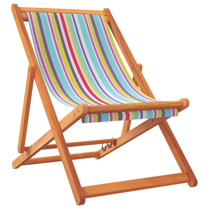 vidaXL - Opklapbare - stoelen, - 2 - stuks, - meerkleurige - stof