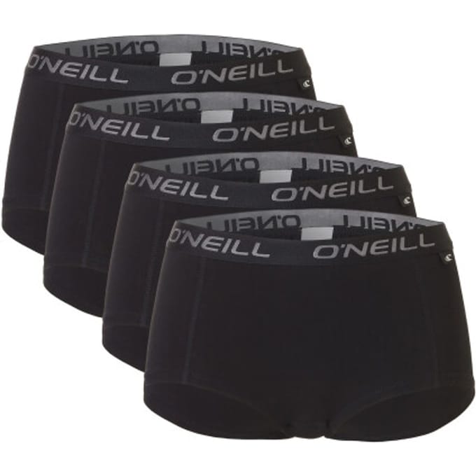 O'Neill Dames Boxershorts 4-Pack Zwart - Maat XL