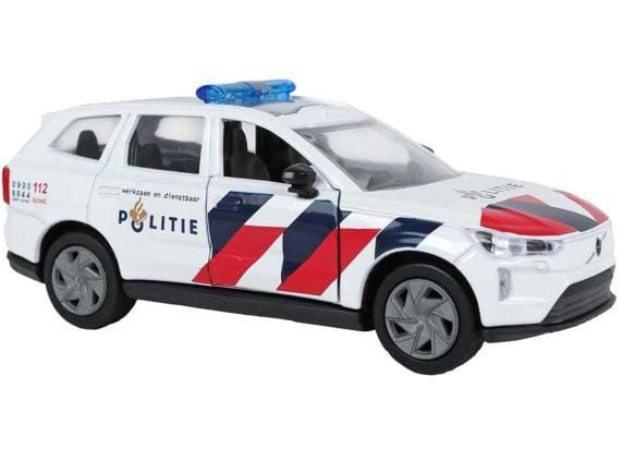 Politie Volvo EX90 NL die cast licht geluid pull back 13,5cm Voertuigen