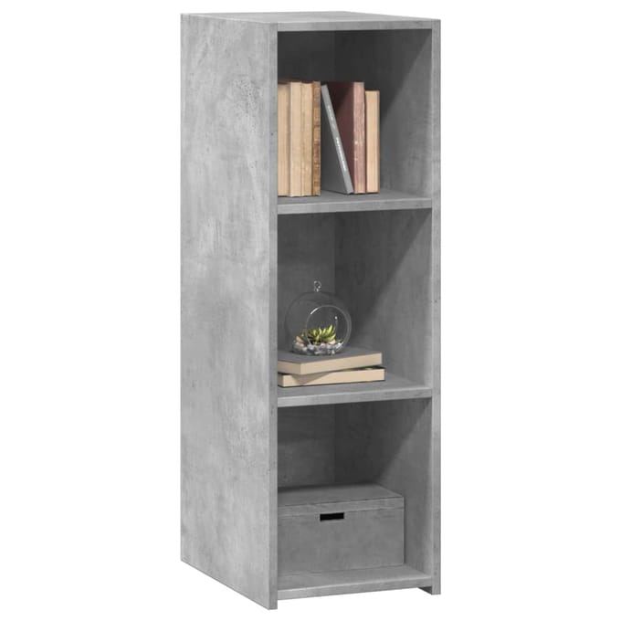 vidaXL - Dressoir - 30x41x93 - cm - bewerkt - hout - betongrijs