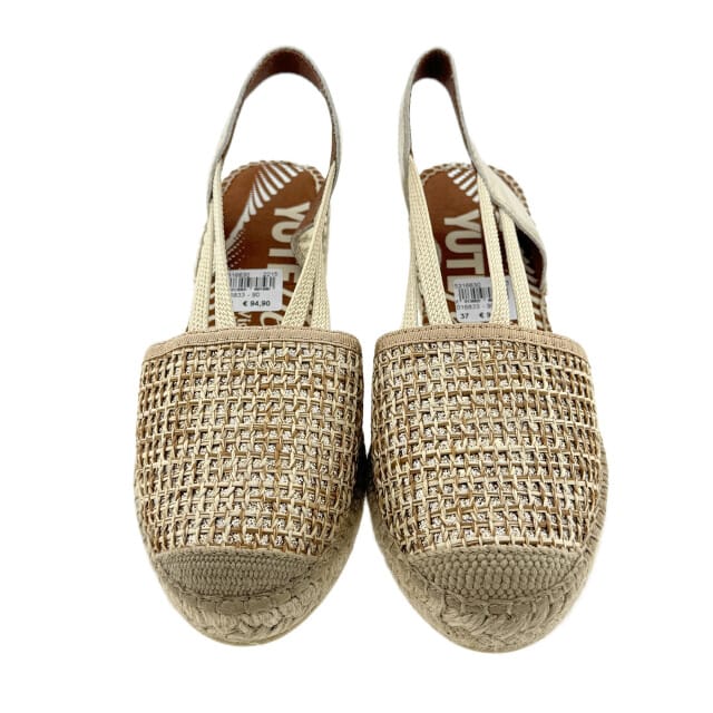 Viguera 2294 Leonor Oro Sandaletten Beige Goud Leer Dames - Beige/Goud - 41