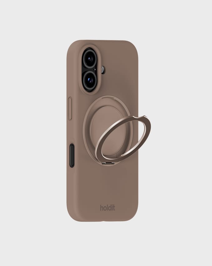 Silicone Stand Case Mocha Brown iPhone 16