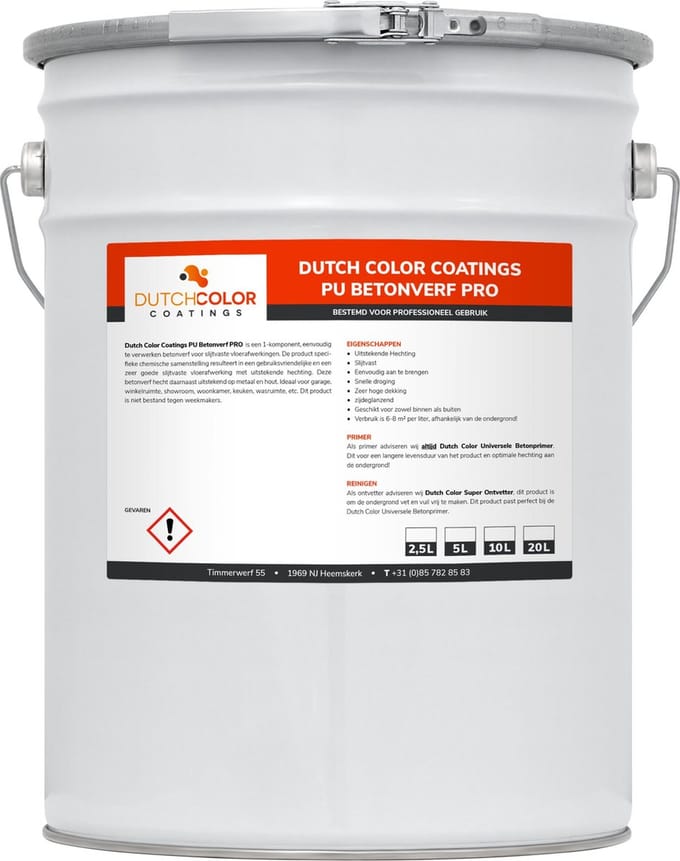 DCC PU Betonverf PRO - 10L - Wit