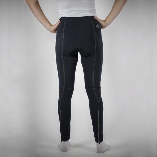 Rogelli Lucette Dames Lange Fietsbroek met Zeem - Zwart