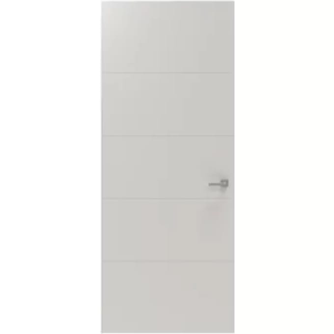 Cando Binnendeur Board Line 2a01 - Wit - Gegrond - Stomp - 93x201,5cm