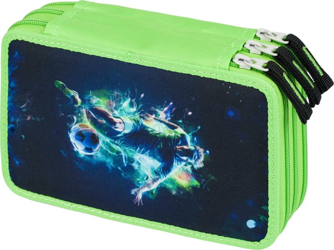 Baagl Luxe Etui - Pennenzak Voetballer 3-ritsen
