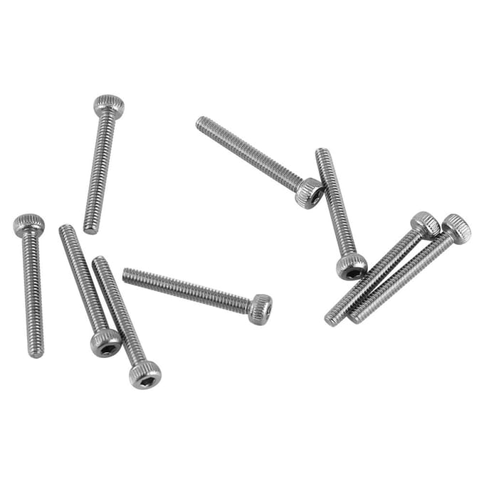 180 stuks M2 Zwarte Zeskantige Dopschroef Bout Set 304 Roestvrij Staal 4-16mm