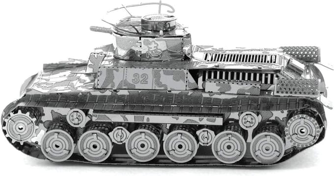 Gedetailleerd Metalen Modelbouwpakket Tank - Constructiespeelgoed Vanaf 14 Jaar