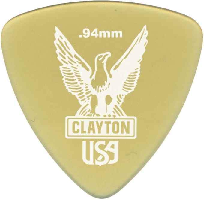 Clayton - Ultem Gold - Plectrum - Rounded Triangle - 0.94 mm - 48-pack