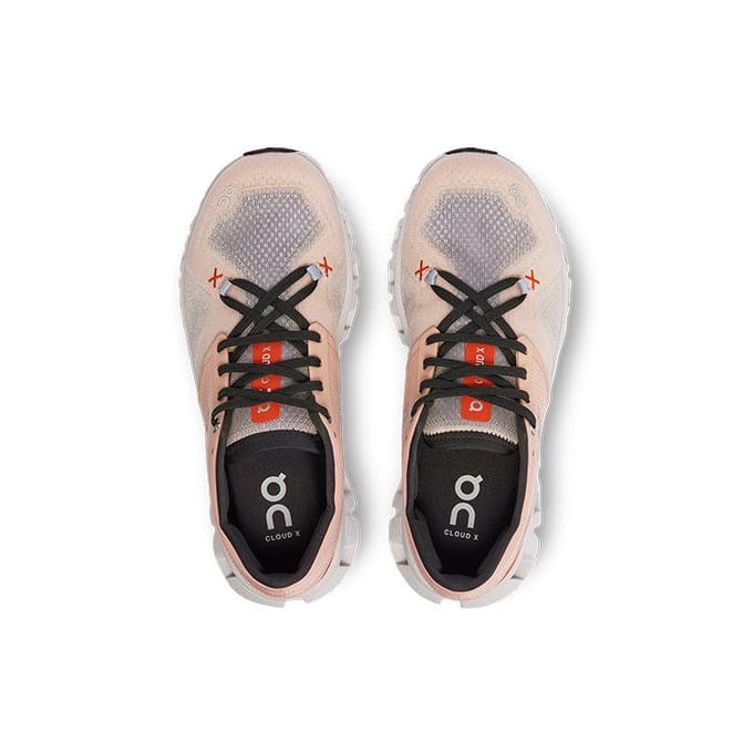 On Running Cloud X 3 Sable Rose Femme 60.98691 36 beige