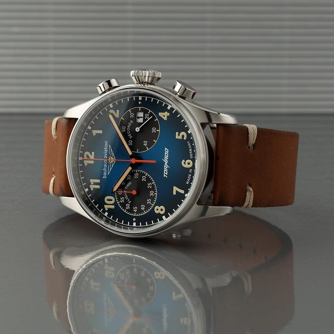 Bauhaus 2772-3 Aviation Tornado chronograaf horloge