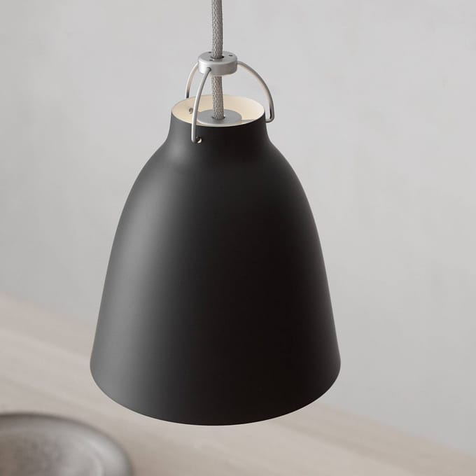 Fritz Hansen - Caravaggio hanglamp mat - zwart - Kabellengte 3m - P1=S