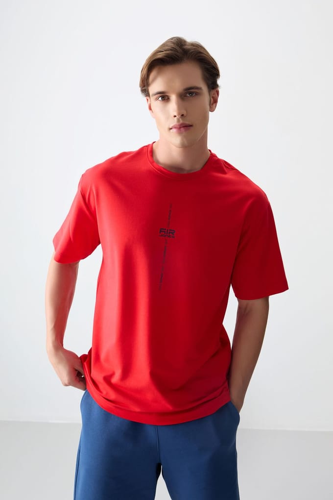 Oversized Geprinte Crew Neck T-shirt