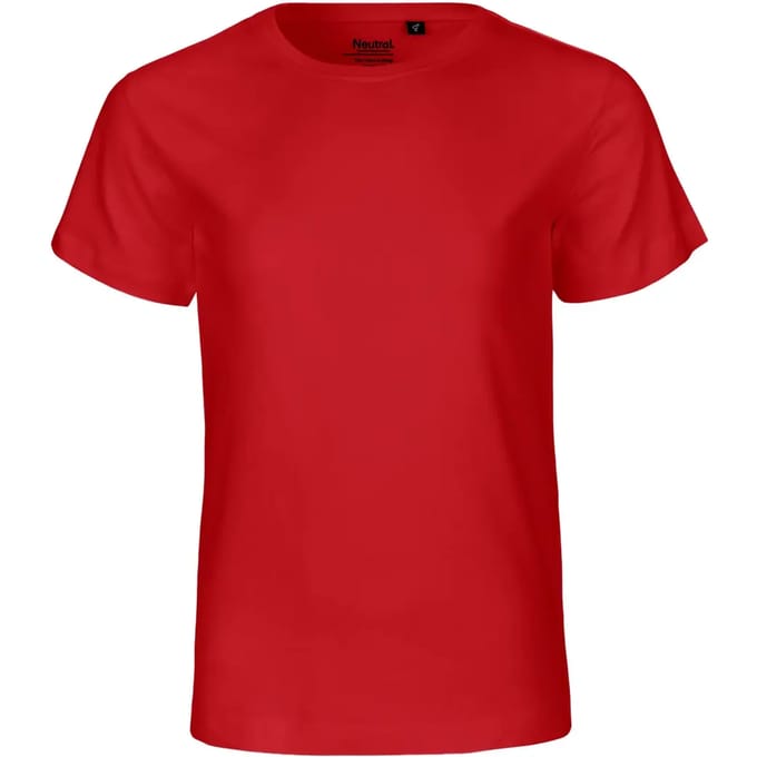 Neutral Kids´ Short Sleeve T-Shirt NE30001 - Red - 92/98