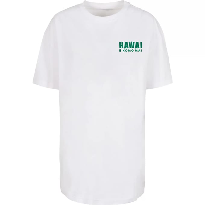 Dames-T-shirt oversized Merchcode Hawai