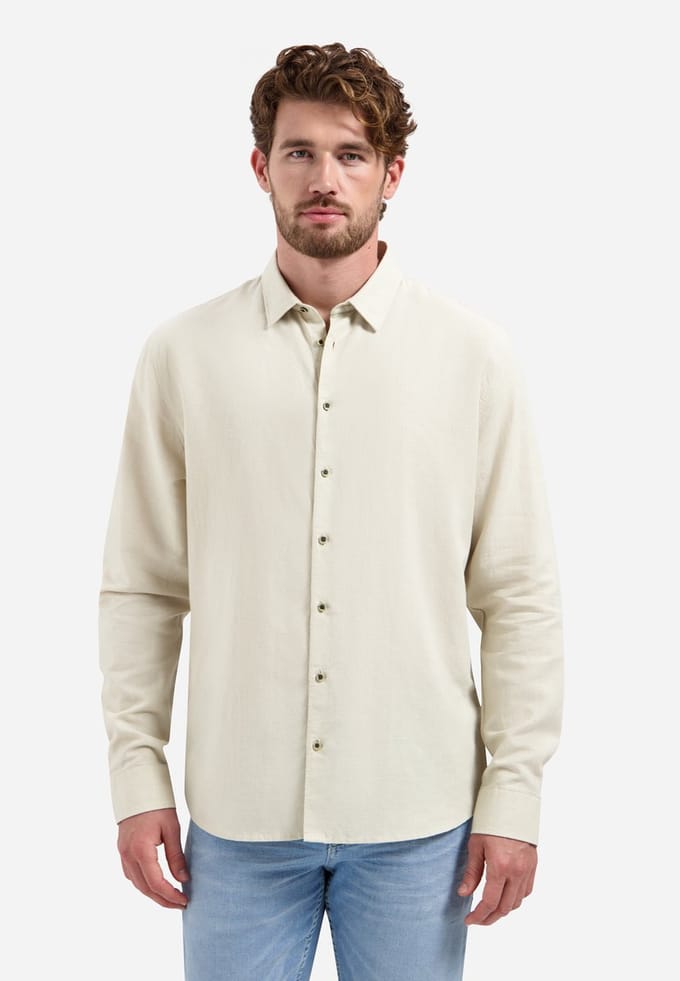 No Excess Shirt with linen desert