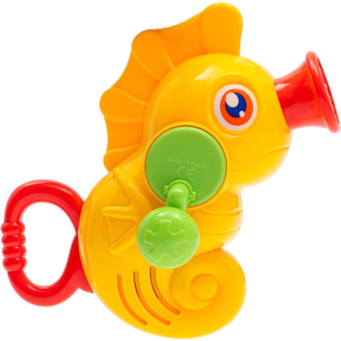 Baby Mix paard badspeelgoed watersproeier 16cm - Badspeeltje