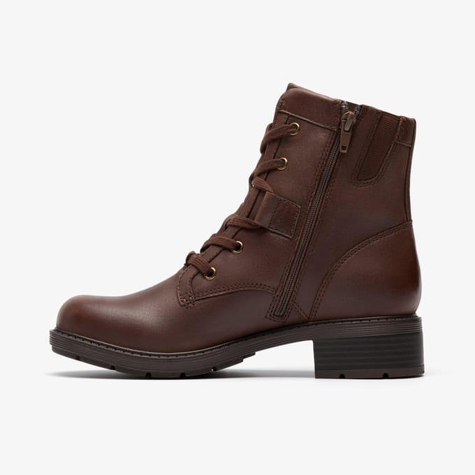 Hearth Parker Bruine Leren Boots