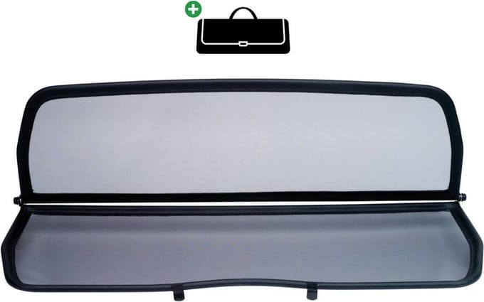 Windscherm Peugeot 307 | 2003-2009 | incl. luxe opbergtas | Zwart