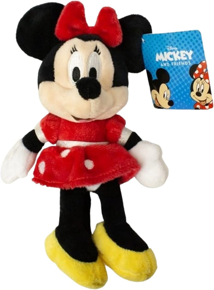 Simba Minnie mouse - rood - pluche - 20 cm - disney - voor kinderen