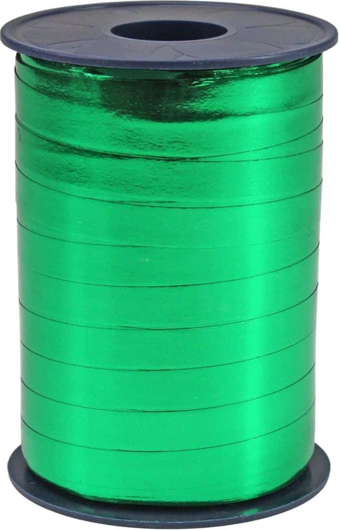 Krullint Metallic Groen – Cadeaulint