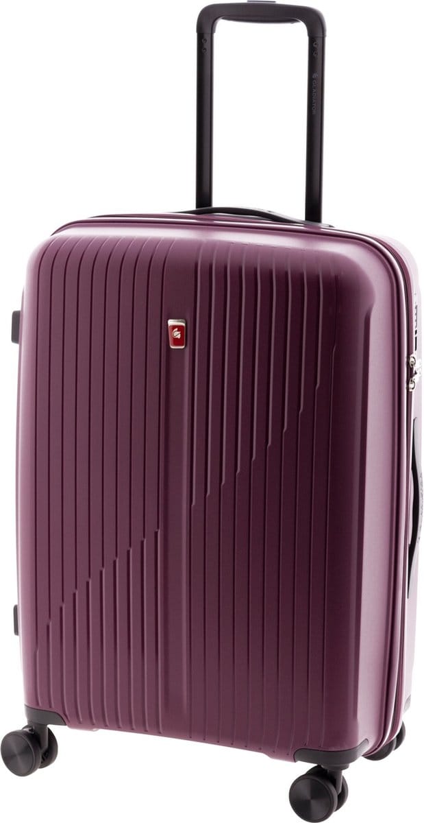 Gladiator Calypso Middelgrote Expandable Koffer met TSA slot - 63 cm - 64/70 liter - Bordeaux Rood