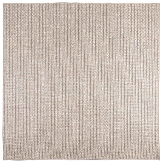 vidaXL - Vloerkleden - Vierkant - FARO - Crème - 200 - x - 200 - cm - Polyester
