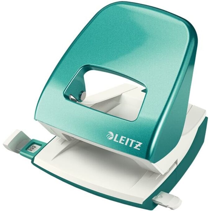 Leitz NeXXt WOW Perforator - 2-Gaats - Perforeert tot 30 Vel - Ijsblauw Metallic