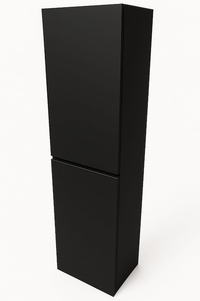LINEA UNO - Kode 170 - Mat zwart - Kolomkast - - 301616