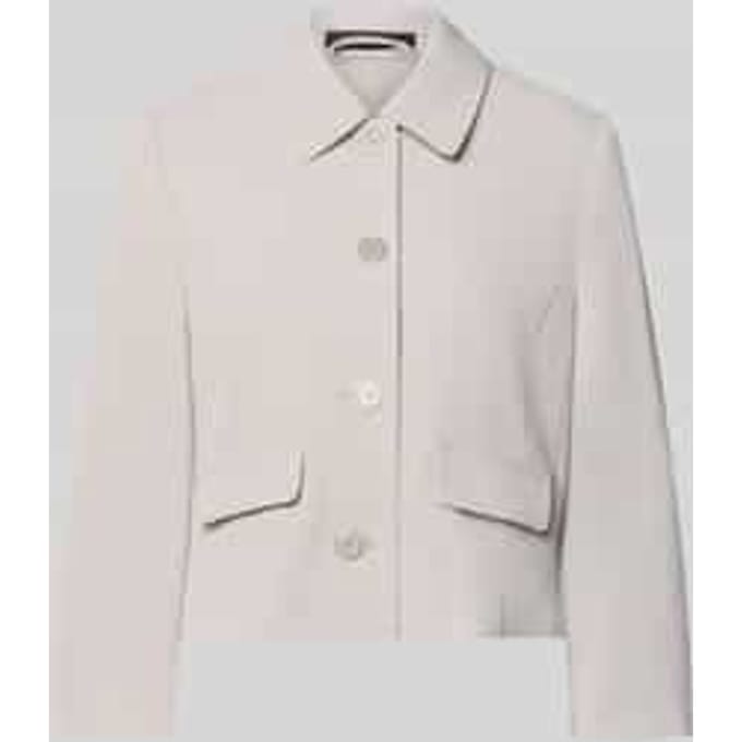 regular fit blazer met platte kraag