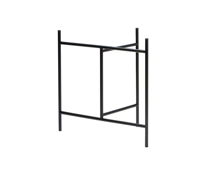 Richard Lampert Eiermann 3 Inklapbare schragen met blad - melamine wit/eiken rand - zwart