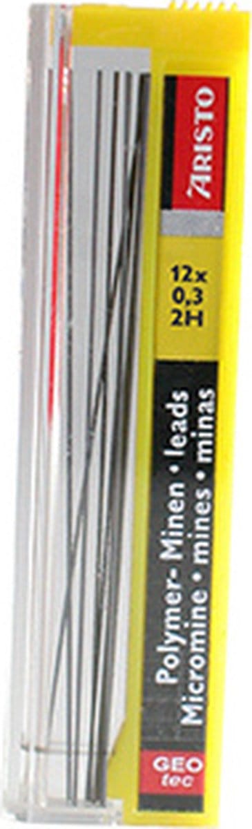 Aristo potloodstiftjes - HI-Polymer - hardheid 2H - lijnbreedte 0.3mm - AR-86338