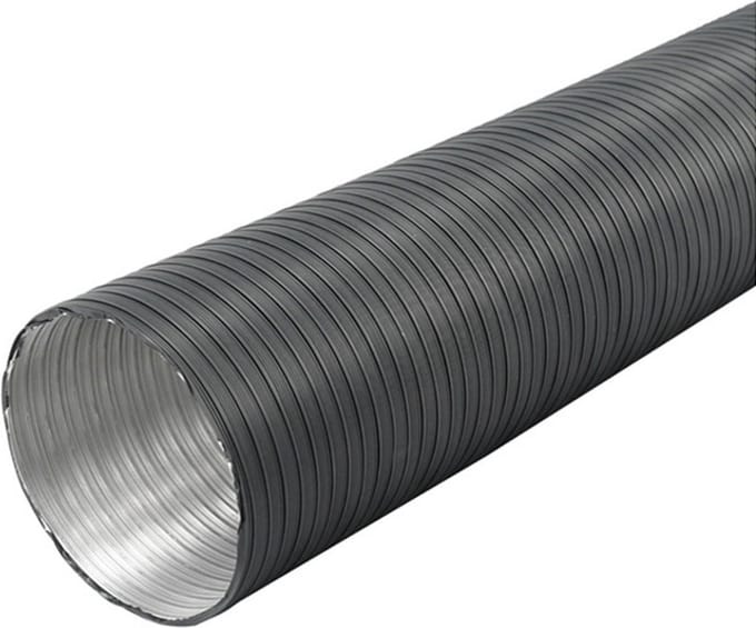 Aluminium ventilatieslang Ø 100 mm en L=3000 mm - Antraciet
