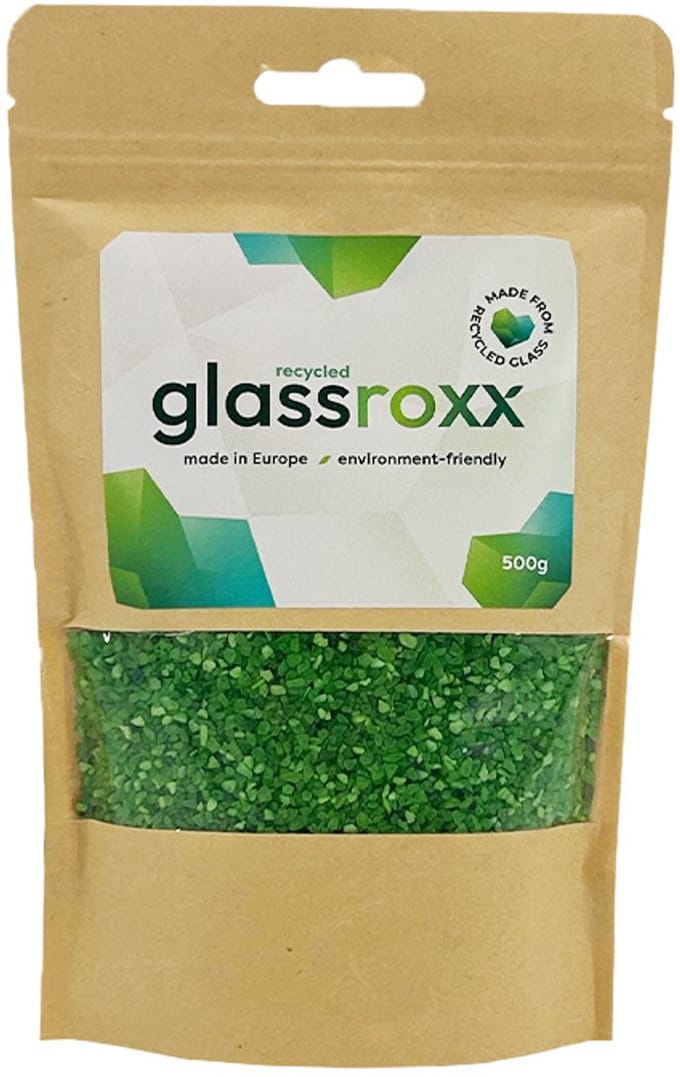 GlassRoxx Small Fluo Groen zakje 500gr-RBJ