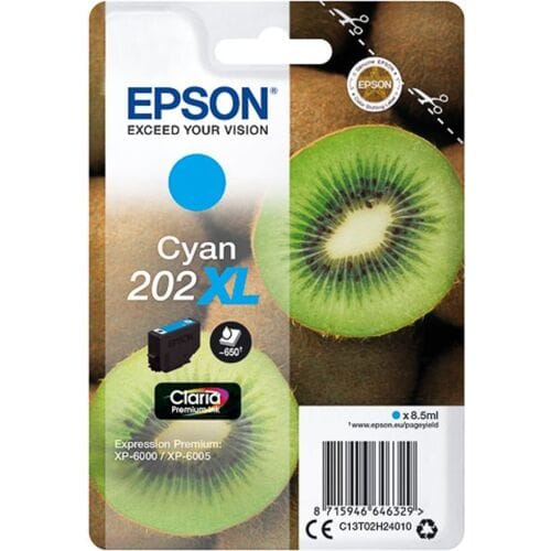 Epson Inktcartridge 202XL (C13T02H24010) Cyaan Hoge capaciteit