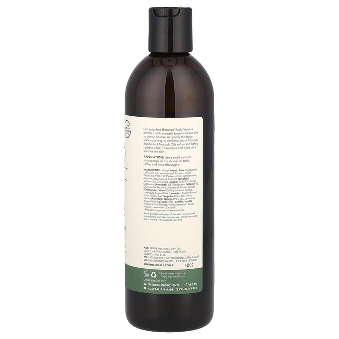 Sukin, Botanical Body Wash, Signature, 500 ml (16.9 fl oz) white